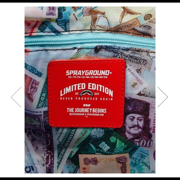 SPRAYGROUND x Dave East “GLOBAL MONEY” DUFFEL BAG - Picture 8 of 8